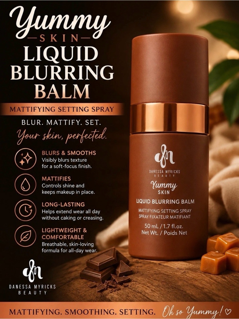 Danessa Myricks Yummy Skin Setting Spray Liquid Blurring